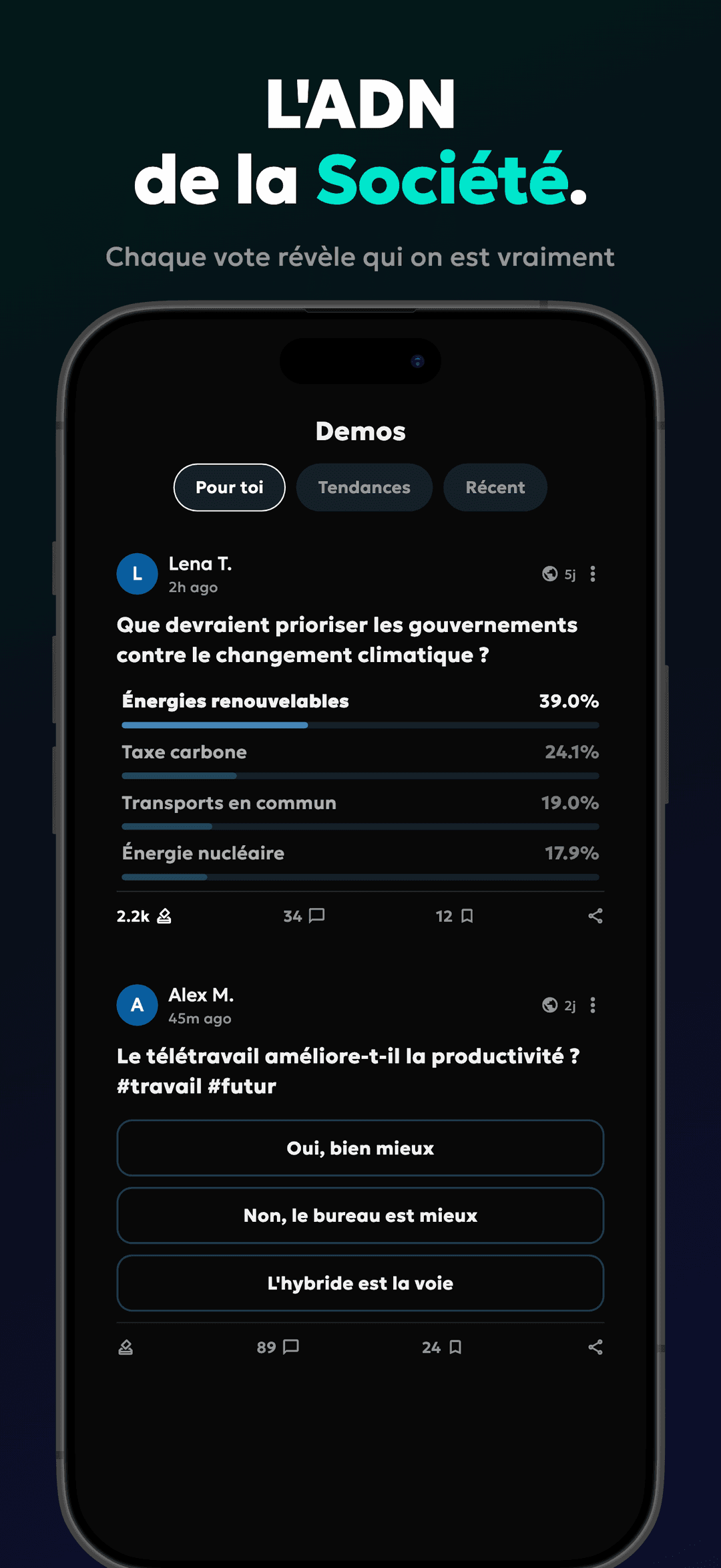 Feed de sondages Demos